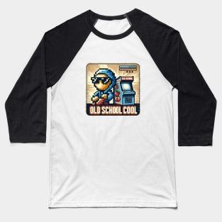 Pixelated Nostalgia: Arcade Days Baseball T-Shirt